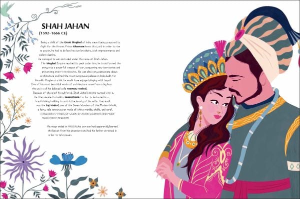 Book cover of The Secret Lives of Queens and Kings, with Queen Elizabeth II in purple, alongside Cleopatra and Nero. Published by White Star.