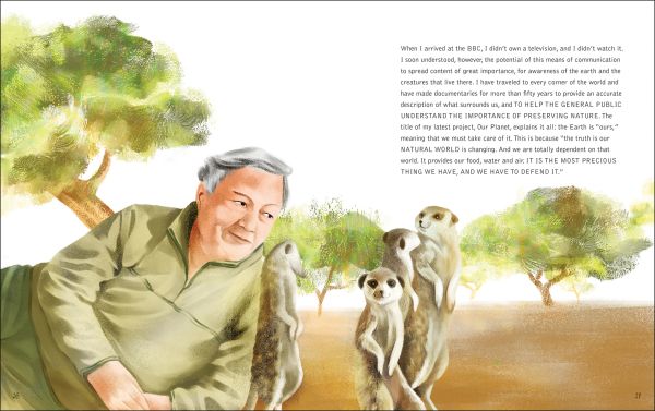 Book cover of Eco Heroes, Lives in Defense of the Planet, with activist Greta Thunberg wearing an eye mask made of green leaves and red flowers. Published by White Star.