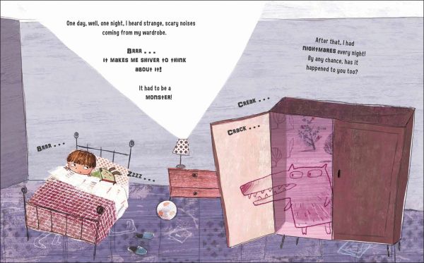 Book cover of Are You Afraid of the Dark?, Tim's Tips. SOS Parents, with a young child clutching green comfort blanket. Published by White Star.