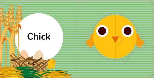 Book cover of My First Puzzle Book: Farm Faces, with a pink pig face made of two pieces. Published by White Star.