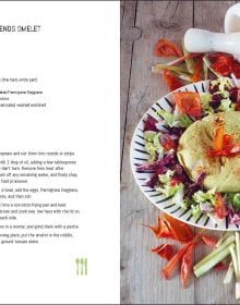 Book cover of Zero Waste, 60 Recipes for a Waste-Free Kitchen, with glass ramakins containing chopped food: orange peels, red peppers, vegetable scraps. Published by White Star.