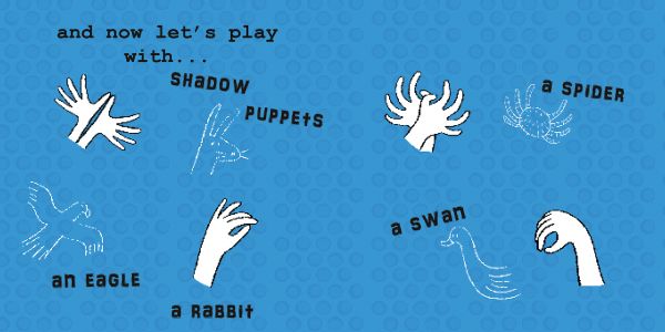 Book cover of My Hands are for..., Lift the Flaps and Play With Us, with a pair of blank white hands. Published by White Star.