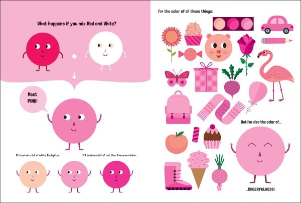 Book cover of My Huge Book of Colors', with a rainbow chameleon. Published by White Star.