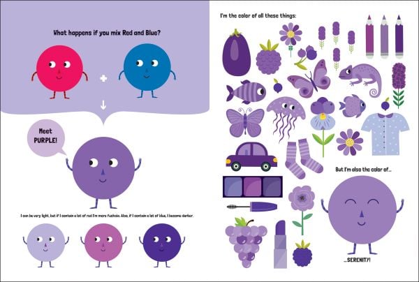 Book cover of My Huge Book of Colors', with a rainbow chameleon. Published by White Star.