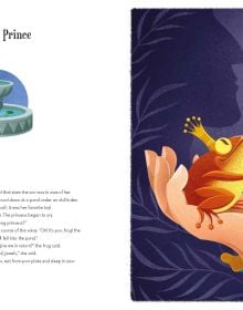 Book cover of 5 Minutes Bedtime Stories, with a magical illustration of two children, hand in hand, walking alongside animals, towards a green castle. Published by White Star.