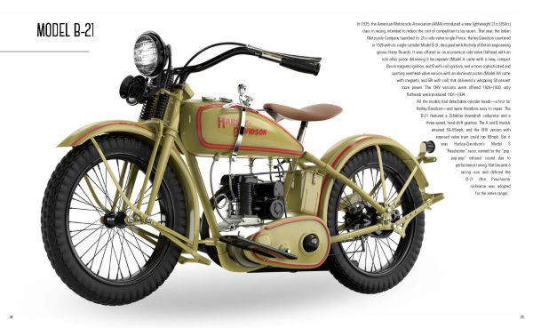 Book cover of Harley-Davidson, Engines and Evolution, with a close-up of chrome motorcycle engine, with blue and white tank. Published by White Star.