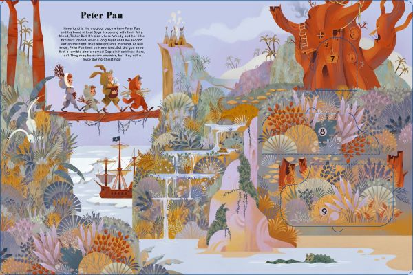 Book cover of Christmas is Coming!, An Advent Book with 24 Flaps with Stories, Crafts, Recipes and More!, with a red brick house with candy canes, surrounded by snow. Published by White Star.