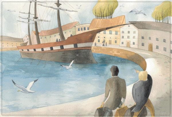 Book cover of Twenty Thousand Leagues Under the Sea, From the Masterpiece by Jules Verne, with an octopus, grey whale and fish, beneath the sea. Published by White Star.