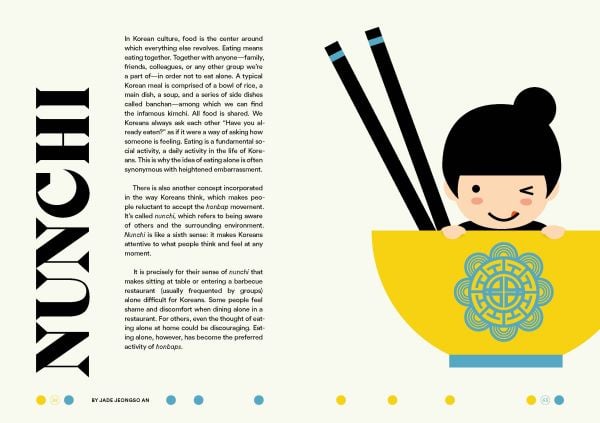 Book cover of Honjok, The South Korean Method to Live Happily With Ourselves, with a figure in black holding palm of hand out with index finger raised, Published by White Star.