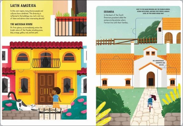 Book cover of Welcome Home: With 48 Amazing Flaps, Lift the Flap, with a skyscraper and smaller houses below. Published by White Star.