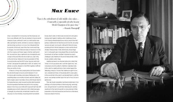 Book cover of Checkmate! Great Champions and Epic Matches From A Timeless Game, with chess pieces: a Knight, Queen, King, on checked board. Published by White Star.