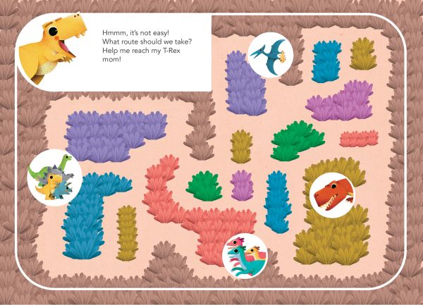 Book cover of My Little Box of Dinosaurs, with a triceratops and diplodocus. Published by White Star.