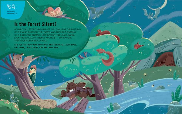 Book cover of Music, Maestro! Create, with a brown bear playing a double bass, and squirrel playing a saxophone. Published by White Star.