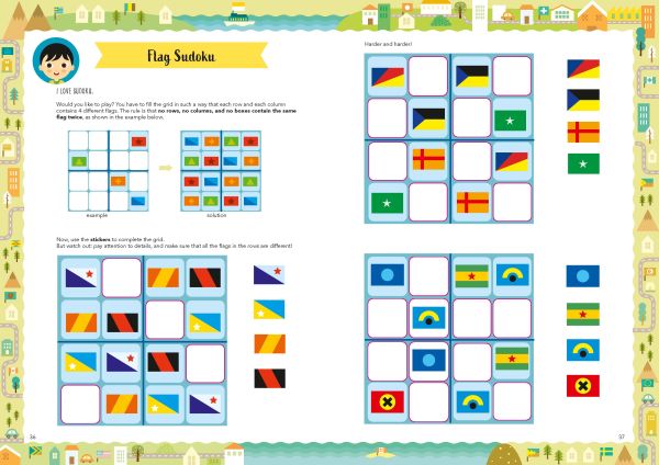 Book cover of Flags: Learn How to Read, Interpret and Create Flags, with a pirate ship with skull and cross bones flag, and other country flags and pencils. Published by White Star.