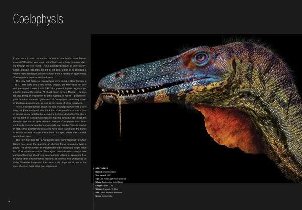 Book cover of Dinosaurs, Profiles from a Lost World, with two species of dinosaur. Published by White Star.