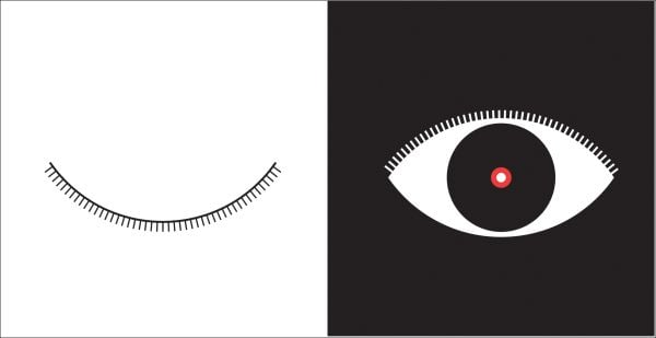 Book cover of Opposites, Baby's First Library, with a long red limousine, a red fish in bowl of black water, and a black car. Published by White Star.