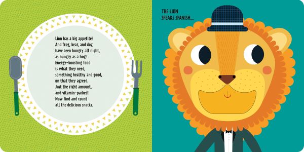 Book cover of 1, 2, 3, Eat With... Me! Slide and Discover!, with a cat wearing a red bow tie. Published by White star.