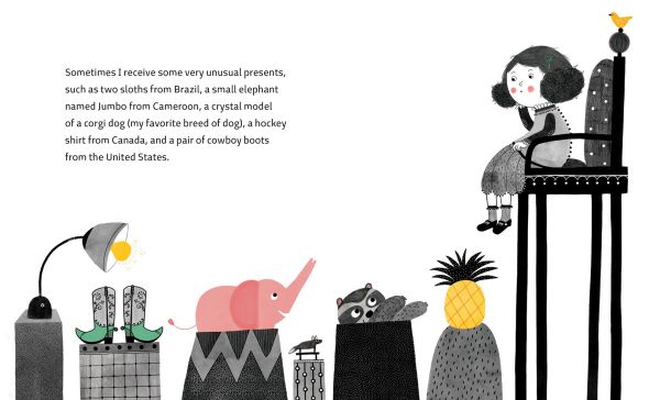 Book cover of Little Queen Elizabeth II, with a young queen sitting on a bench with a corgi by her side. Published by White Star.