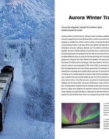 Book cover of Travel by Train, The Best Train Journeys in the World, with a train travelling over viaduct, with a mountainous landscape behind. Published by White Star.