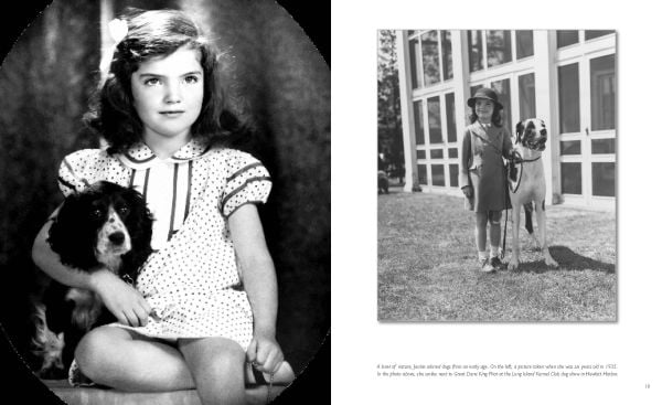 Book cover of Jackie, Life and Style of Jaqueline Kennedy Onassis, with the Former First Lady of the United State wearing a checked dress, sitting on cushioned recliner. Published by White Star.