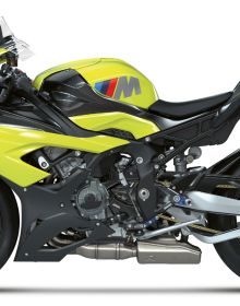 Book cover of BMW Motorrad, A Two-wheeled Legend, with a 1938 BMW 494cc, and 2021 BMW R1250GS. Published by White Star.
