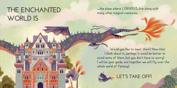 Activity box The Enchanted World: Search and Find Jigsaw Puzzle, with a colourful forest with a castle. Published by White Star.