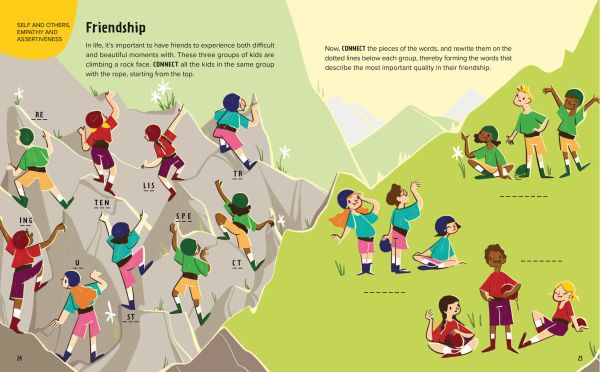 Book cover of Boost Your Self-Esteem, with two playful children looking through mirror. Published by White Star.