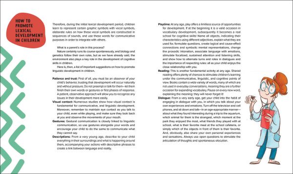 Crocodile, sandcastles, pigeon, on orange activity box 'My Magic 100 Words', by White Star.