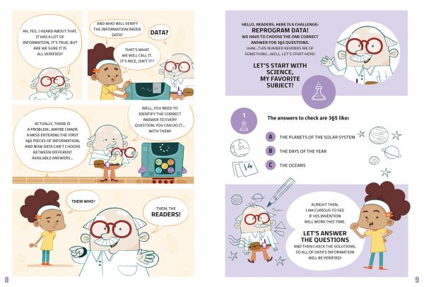 Book cover of 365 Quizzes and Riddles: Super fun, maths, logics and general knowledge Q & As. Published by White Star.