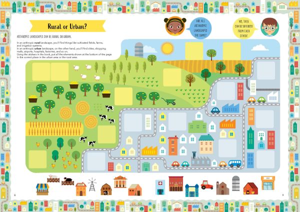 Book cover of Cities, Mad for Geography, with an urban landscape with busy roads and tall buildings. Published by White Star.