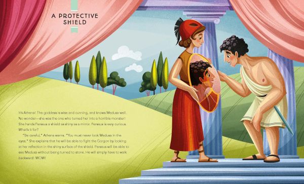 Book cover of Medusa, with a woman in green dress with snakes on head. Published by White Star.