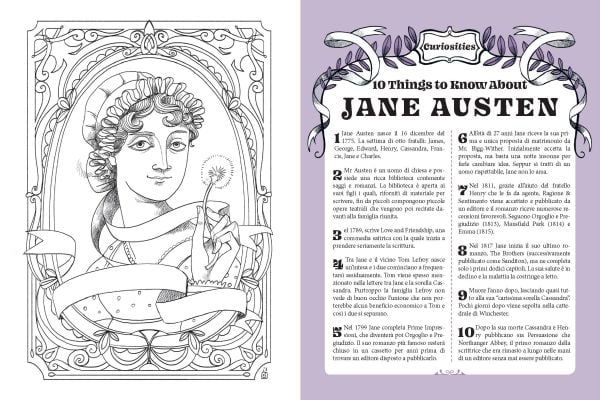 Book cover of Il Cartavolante's Pride And Prejudice: Puzzles, Games, and Activities for Avid Readers, with Elizabeth Bennet dancing with a male. Published by White Star.