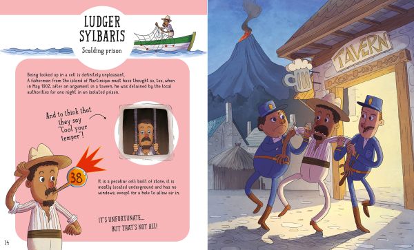 Book cover of Losers, with characters dodging meteorites, lightening strikes and rising tides. Published by White Star.