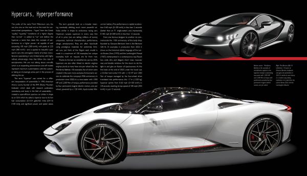 Book cover of Italian Cars, with a red 1965 Ferrari 725 GTB. Published by White Star.