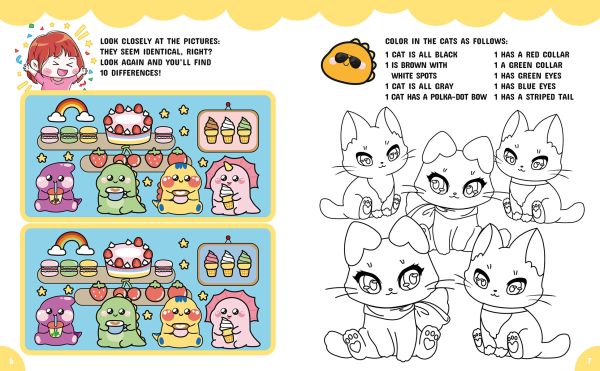 Book cover of Chibi - Cuddly Creatures Activity Book, with an octopus, unicorn and sheep. Published by White Star.