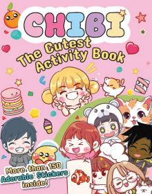 Book cover of Chibi - The Cutest Activity Book, with a cat and hamster. Published by White Star.
