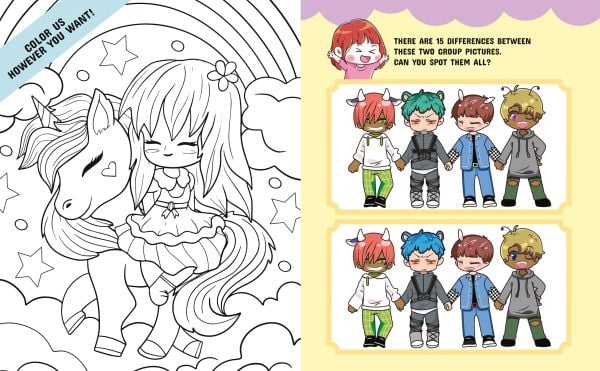 Book cover of Chibi - The Cutest Activity Book, with a cat and hamster. Published by White Star.