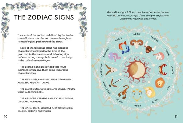 Book cover of The Zodiac Made Easy: Understand Astrology, Horoscopes, and Ascendants, with a blue fish. Published by White Star.
