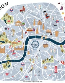 Activity box of London City Fun: Build your mini-city and play!, with the London Eye, Elizabeth Tower, and Westminster Cathedral. Published by White Star.