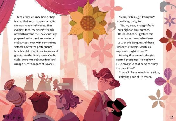 Book cover of Little Women: Inspired by the Masterpiece by Louisa May Alcott, featuring four sisters: one reading a story to the others. Published by White Star.