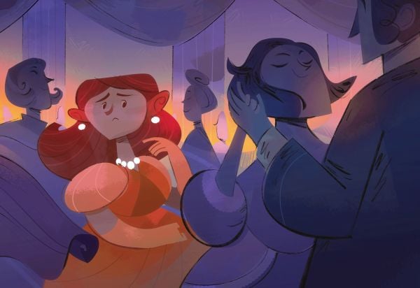 Book cover of Little Women: Inspired by the Masterpiece by Louisa May Alcott, featuring four sisters: one reading a story to the others. Published by White Star.