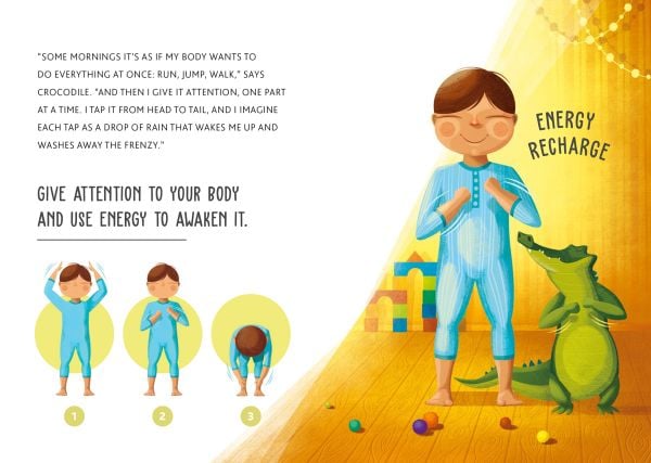 Activity box of Yogi Fun: Over 20 Boardgames in a Travel Size Box, featuring children performing yoga poses. Published by White Star.