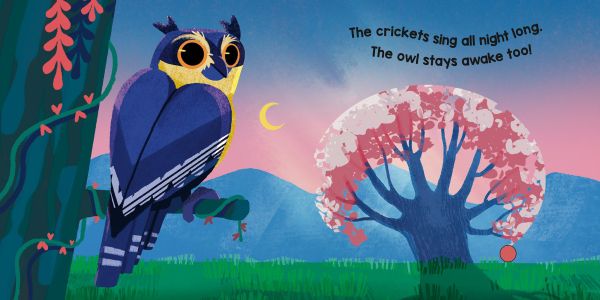 Book cover of The Forest's White Noise: with a fox curled up asleep in the forest. Published by White Star.