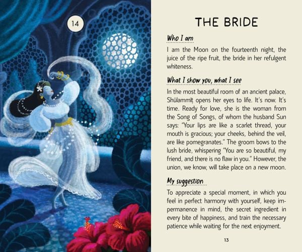 Box cover of Moon Eye Oracle; featuring a blue crescent moon. Published by White Star.