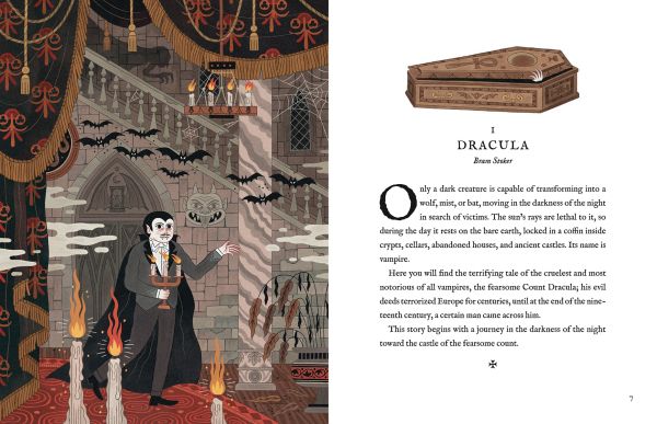 Book cover of Classic Scary Tales; featuring ghosts, vampires and Frankenstein. Published by White Star.