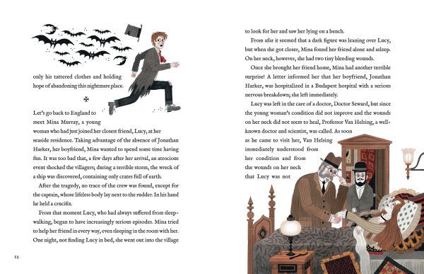 Book cover of Classic Scary Tales; featuring ghosts, vampires and Frankenstein. Published by White Star.