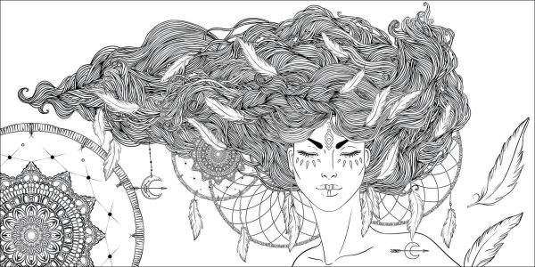 Women’s Magic. Coloring Book