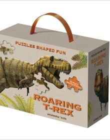 Shaped Puzzle Fun: Roaring T-Rex