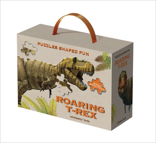 Shaped Puzzle Fun: Roaring T-Rex