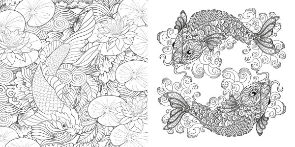 Japanese Enchantments. Coloring Book